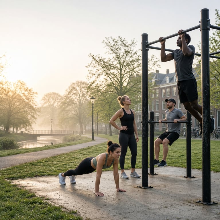 Alle calisthenics oefeningen op een rij voor elk niveau